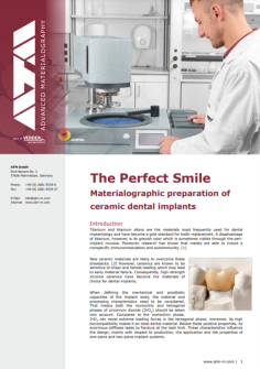 MATERIALOGRAPHIC PREPARATION OF CERAMIC DENTAL IMPLANTS